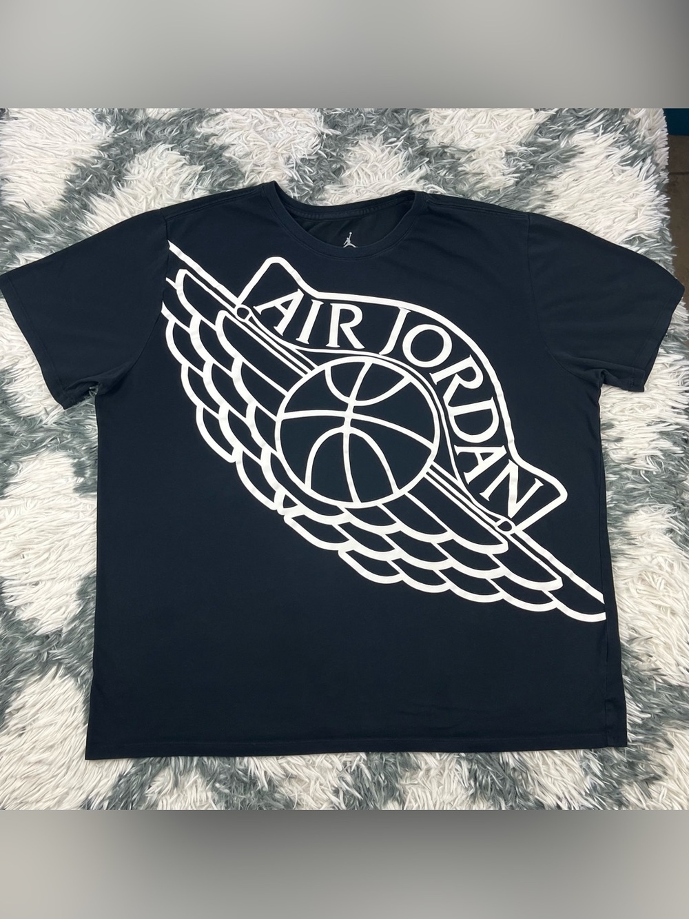 Air Jordan Men’s Wingspan Fly Patched T-shirt Size XXL Black Dri-Fit